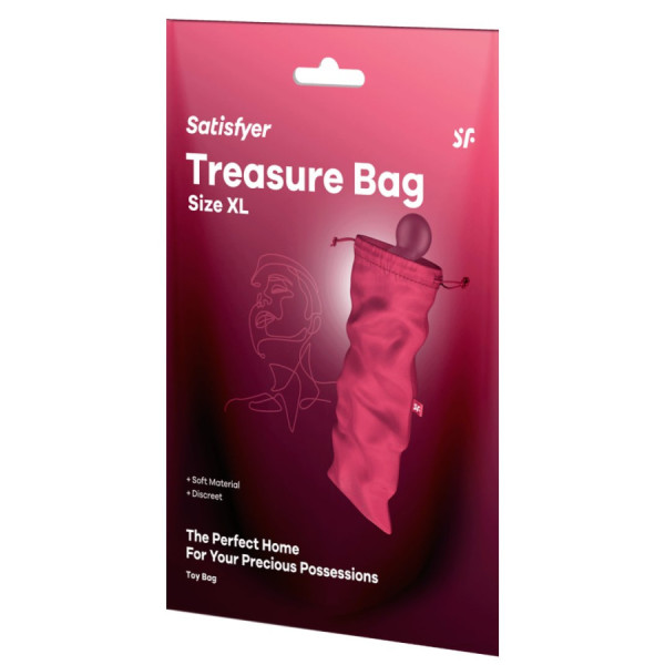 Sac de rangement sextoys rose taille XL Treasure Bag Satisfyer 
